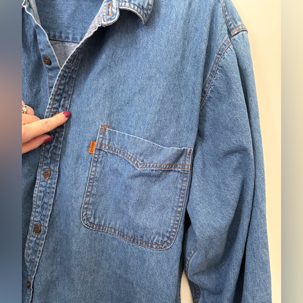Vintage Levi’s Orange Tab Denim Shirt - Picture 7 of 9